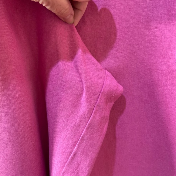 100% Linen Size 26W PINK (Barbie) pants: Uniform by John Paul Richard - Picture 5 of 10